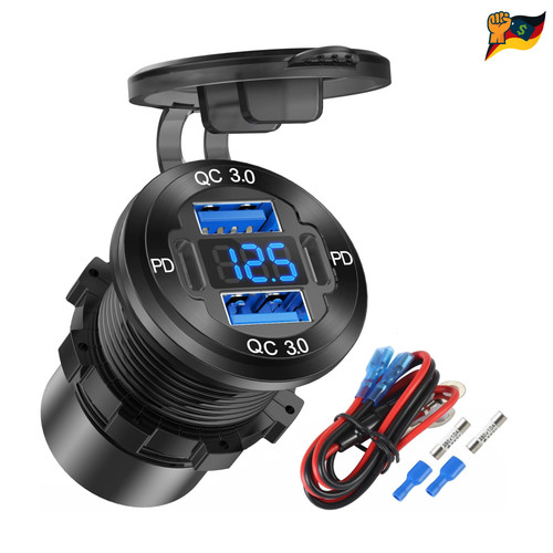 Usb steckdose 12v - steckdose, dual