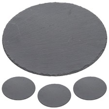 4x Schieferplatte Ø33x0,5