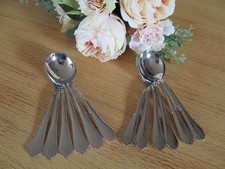 BSF Englisch Chippendale 12 Suppentassenlöffel Tassenlöffel Rahmlöffel 18/10 Ede