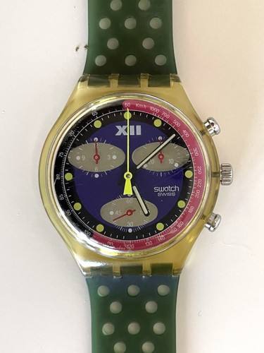 Swatch chrono sck 101 blue - chrono,
