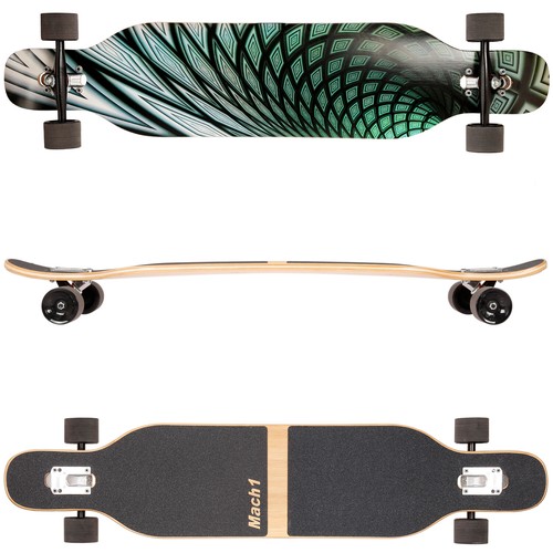 Mach1 bambus longboard - longboard, mit