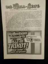 Union Brerlin - SC Freiburg 2022/23 Ultra Fanzine Waldseite Programm