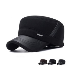 Herren Winter Warm Schirmmütze Militärcap mit Falt Ohrenklappe Winddicht Flatcap