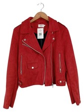 ONLY Damen Kunstlederjacke Bikerjacke Rot Gr. 40; L Casual