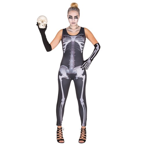 Sexy skelett jumpsuit - skelett,