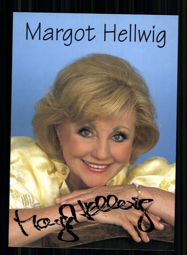 Margot hellwig autogrammkarte - margot,