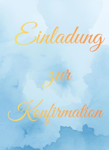 Einladungskarte konfirmation - einladungskarte,