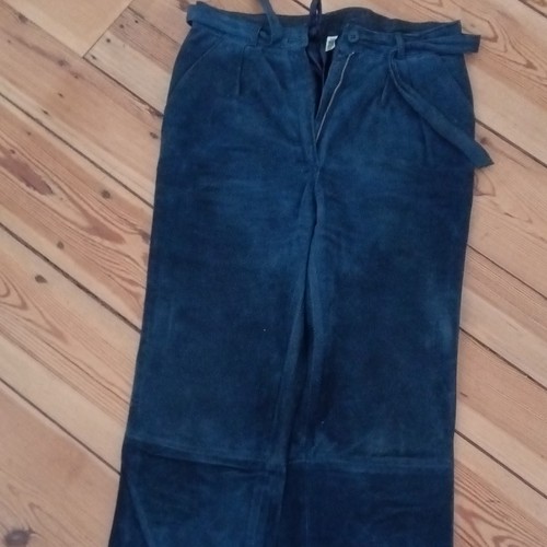 Damen leder blau 38 - gr., lange