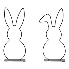 Aufsteller Hase, Metall