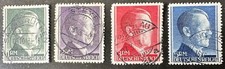 Germany 3. Reich Mi. Nr 781-802 A, 826/7 Hitler gestempelt, + Vari. 802A geprüft