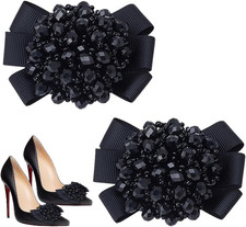 2 Stück Schwarze Schuhclips