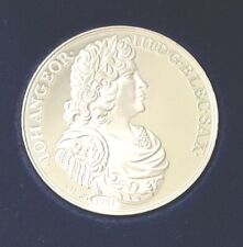 Die Schaumedaille der Stadt Leipzig 1680,Silber Replik 15 g 835 er Silber neu