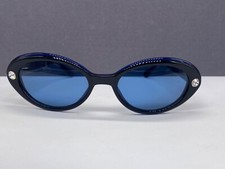Eschenbach Sonnenbrille Damen rund oval cat eye schwarz blau Strass 4192 Germany