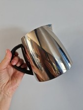 Edelstahl Milchaufschäumer Kanne von Bodum schwarzer Griff sehr gut