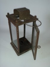Sehr alte große Holz Laterne für Kerzen 