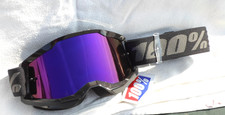 100% Crossbrille Strata 2 Schwarz Purple-lila verspiegelt Anti-Fog....