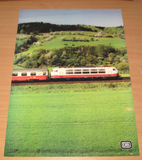 DB BR 103 E-LOK DEUTSCHE BAHN POSTER in DIN A 1 WERBEPLAKAT ORIGINAL 80er NEU 3