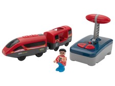 Batterie Lok Personenzug mit IR Fernbed vorw- rückw-Stopp Licht So Holzeisenbahn