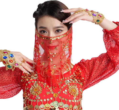 Belly dance face schleier - dance,