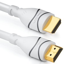 deleyCON 10m HDMI Kabel HDMI 2.0 kompatibel 4K UHD 2160p FULL HD 1080p 3D weiß