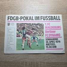 Programmheft  FDGB- Pokal