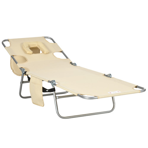 Sonnenliege beige
