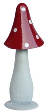 TrendLine Dekofigur Fliegenpilz Metall 35 cm weiß rot  Deko