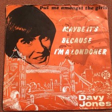 Davy Jones - Maybe it´s because I´m a Londoner BEAT 60er vinyl Single