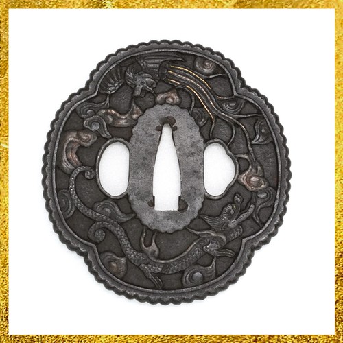 Japanischer tsuba drache - tsuba,