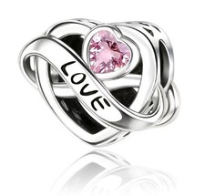 Charm Anhänger " Herz Love forever " 925 Silber  passend für Pandora Armband
