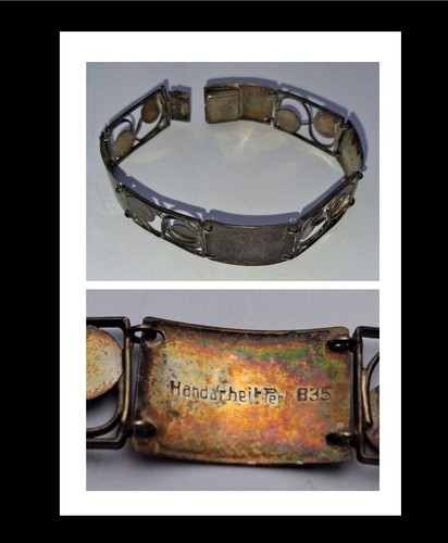 Vintage perli silberarmband - vintage,