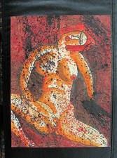 Erotische Malerei eines Akt originale Gemälde Aquarell