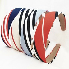 Haarreifen Breit 3cm Gestreift