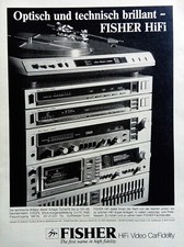 Fisher HiFi Anlage, Stereoturm, , originale Werbung aus 1982