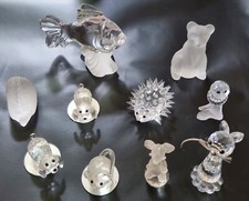 Glas Kristall Figuren Konvolut 10 Figuren