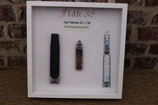 2cm Flak 38 Patrone Schnittmodel im Rahmen Wehrmacht 2.Weltkrieg Luftwaffe