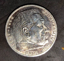 5 Reichsmark 1936   Paul von  Hindenburg, 1847-1934  