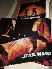 Wende-Bettwäsche Star Wars  135x200 Cm  rot