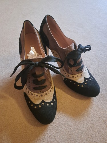 Wildleder pumps zum schnüren - wildleder,