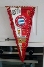 Großer 52cm seltener Wimpel FC Bayern München Fussball DFB Erfolge bis 1982 