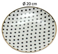 Schwarz Weißer Porzellan