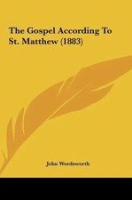 John Wordsworth | The Gospel