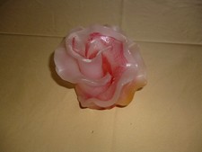 Kerze in Rosenform / Blumenform / modelierte Stumpenkerze 10cm Hoch + 12cm DM