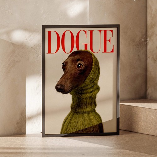 Dogue magazin cover hund - cover,