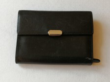 Original ASSIMA Geldbeutel/Geldbörse/Portemonnaie/Brieftasche Leder Schwarz