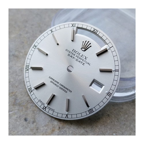 Rolex day date silver watch - day-date,