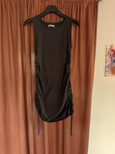 Hollister Gr. M Kleid mit seitlicher Raffung Dunkelgrau keine Mängel