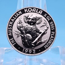 Australien 25 $ 1992   Koala 1/4 oz Platin 999.5  Vz