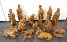 24890/ Vintage Krippenfiguren aus Gips o. ä.  Höhe Josef ca. 17,2 cm