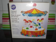 WILTON Karussell Torten Kuchen Deko Set Pferde Kinder Geburtstag Rarität